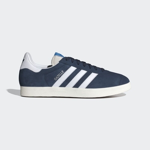 Chaussure Training Adidas Gazelle Bleu Marine Blanche Homme | OTM-81854032