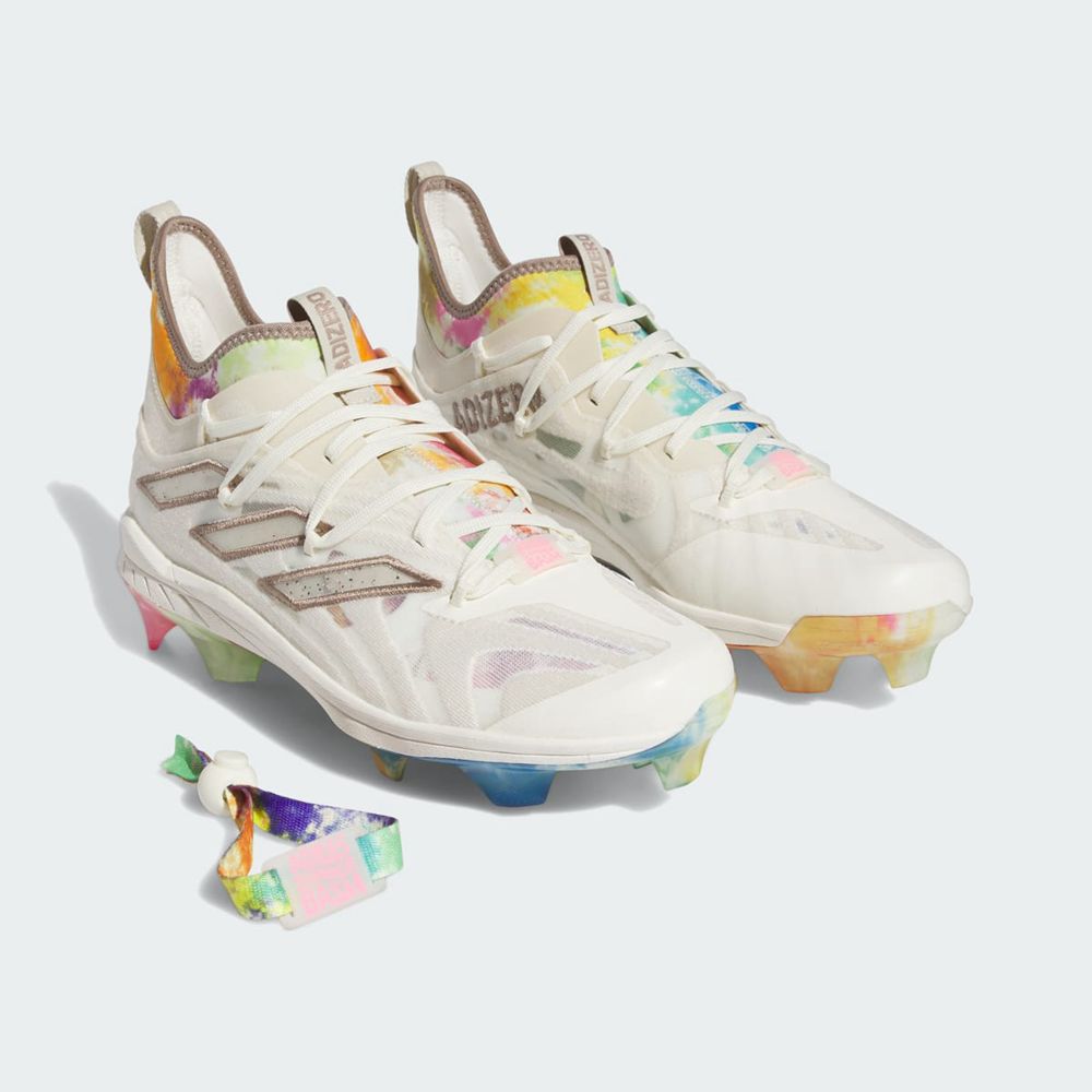 Chaussures de Baseball Adidas Adizero Afterburner 9 NWV TPU Summer Bash Blanche Marron Femme | VHG-75865565