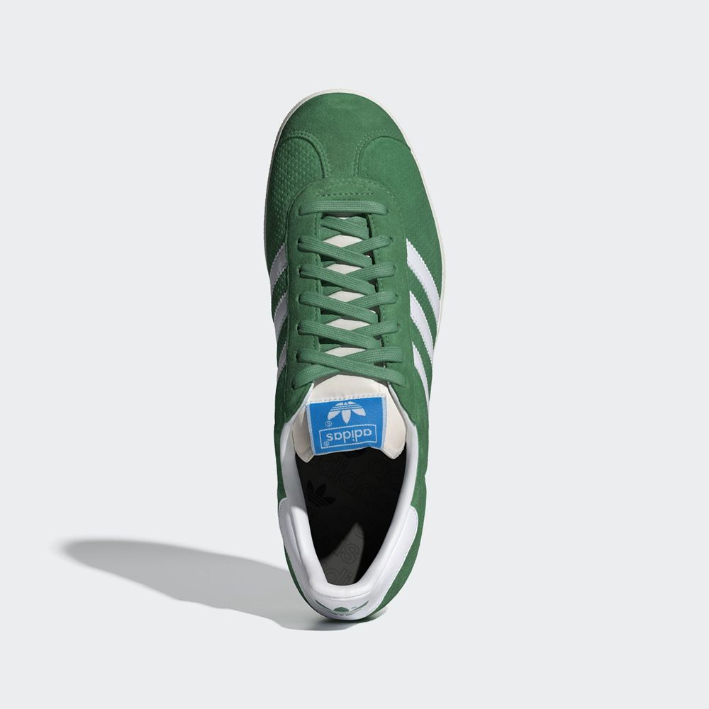 Chaussure Training Adidas Gazelle Vert Blanche Homme | DWC-30208070