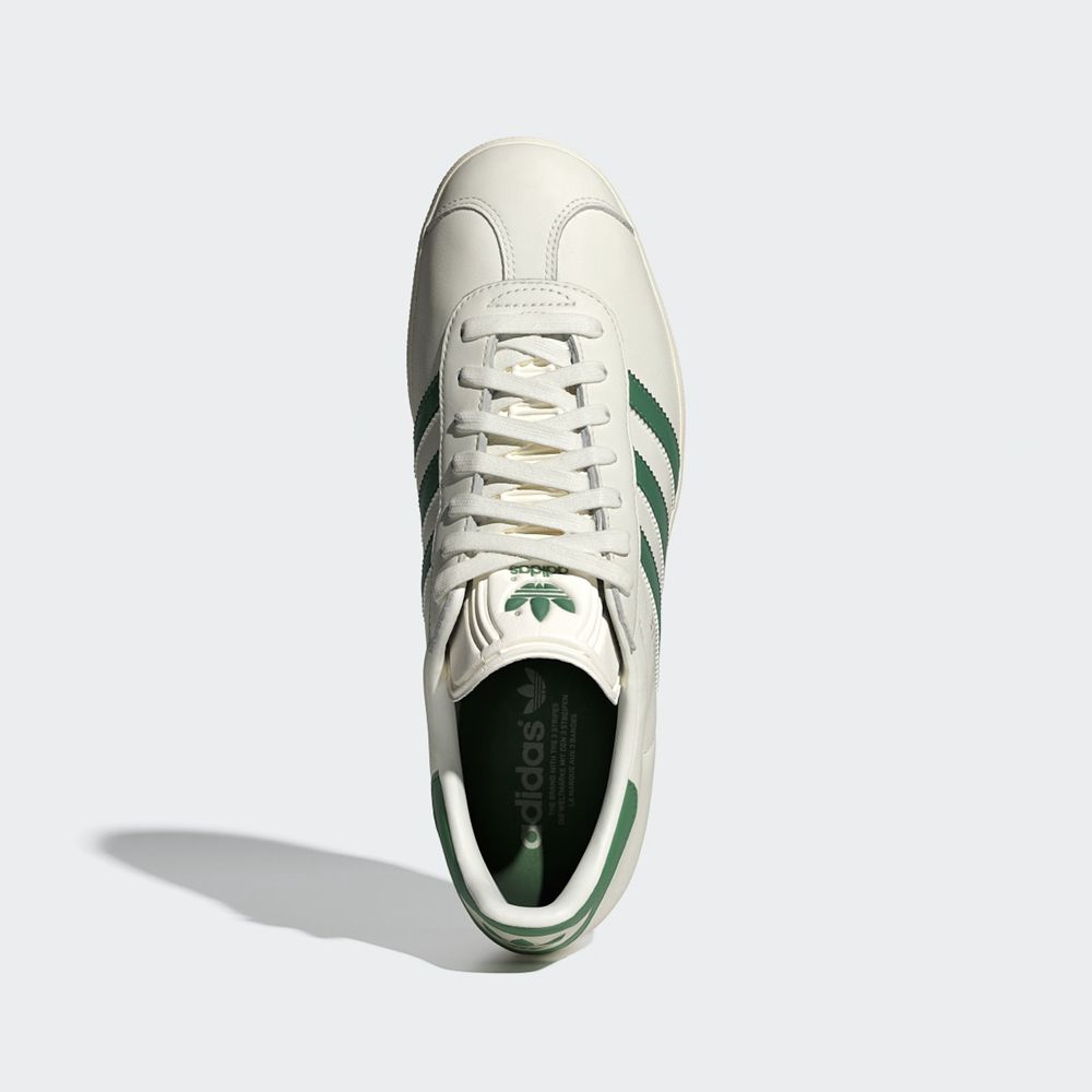 Chaussure Training Adidas Gazelle Blanche Vert Homme | HVQ-74141560