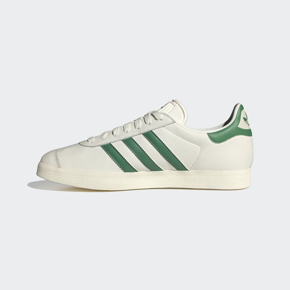 Chaussure Training Adidas Gazelle Blanche Vert Homme | HVQ-74141560