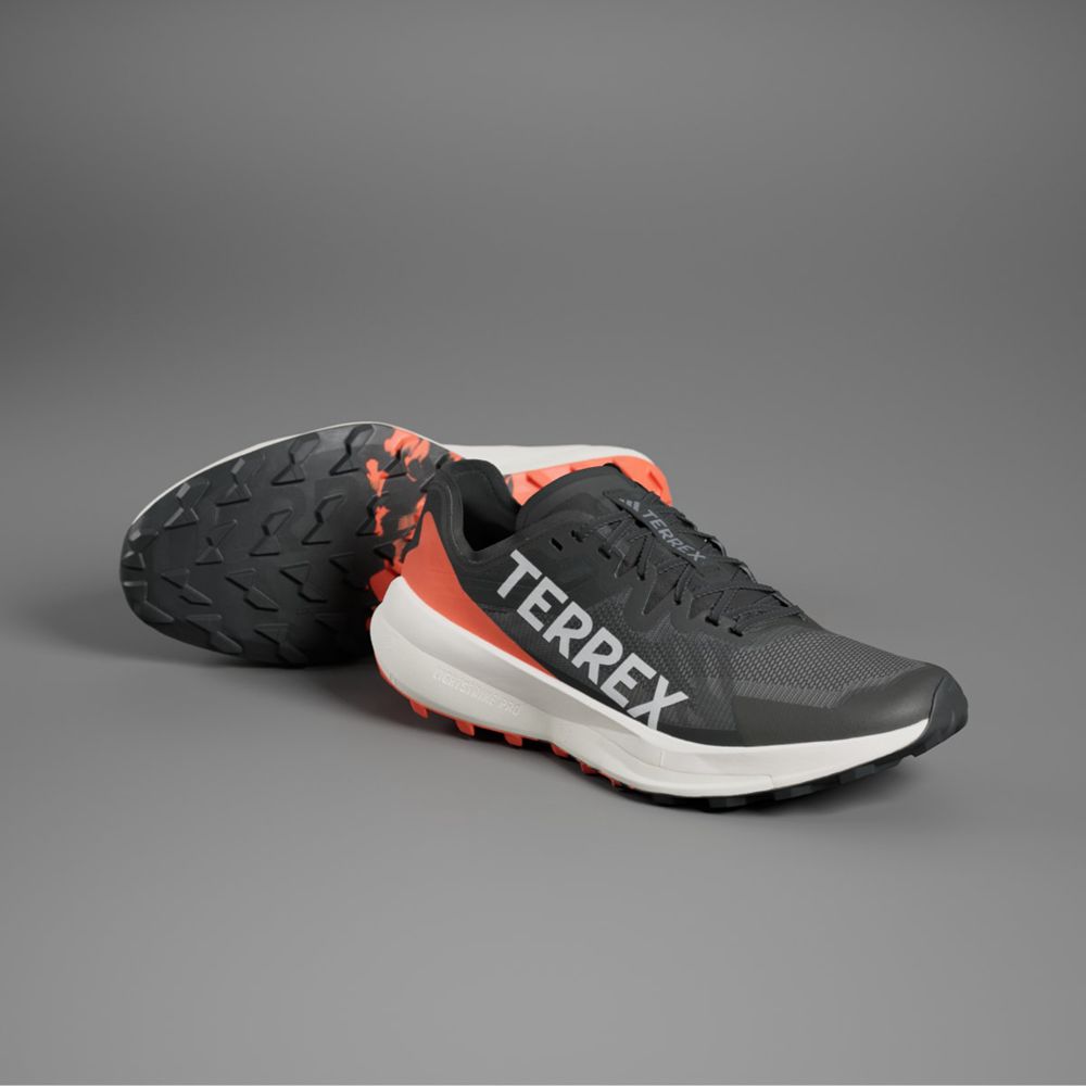 Chaussure Trail Running Adidas Terrex Agravic Speed Noir Grise Orange Homme | CEX-24896180