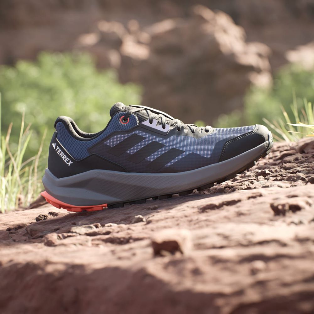 Chaussure Trail Running Adidas Terrex Trail Rider Bleu Marine Noir Orange Homme | BMA-83531425