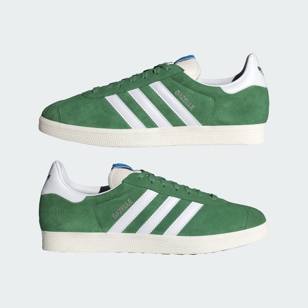 Chaussure Training Adidas Gazelle Vert Blanche Homme | DWC-30208070