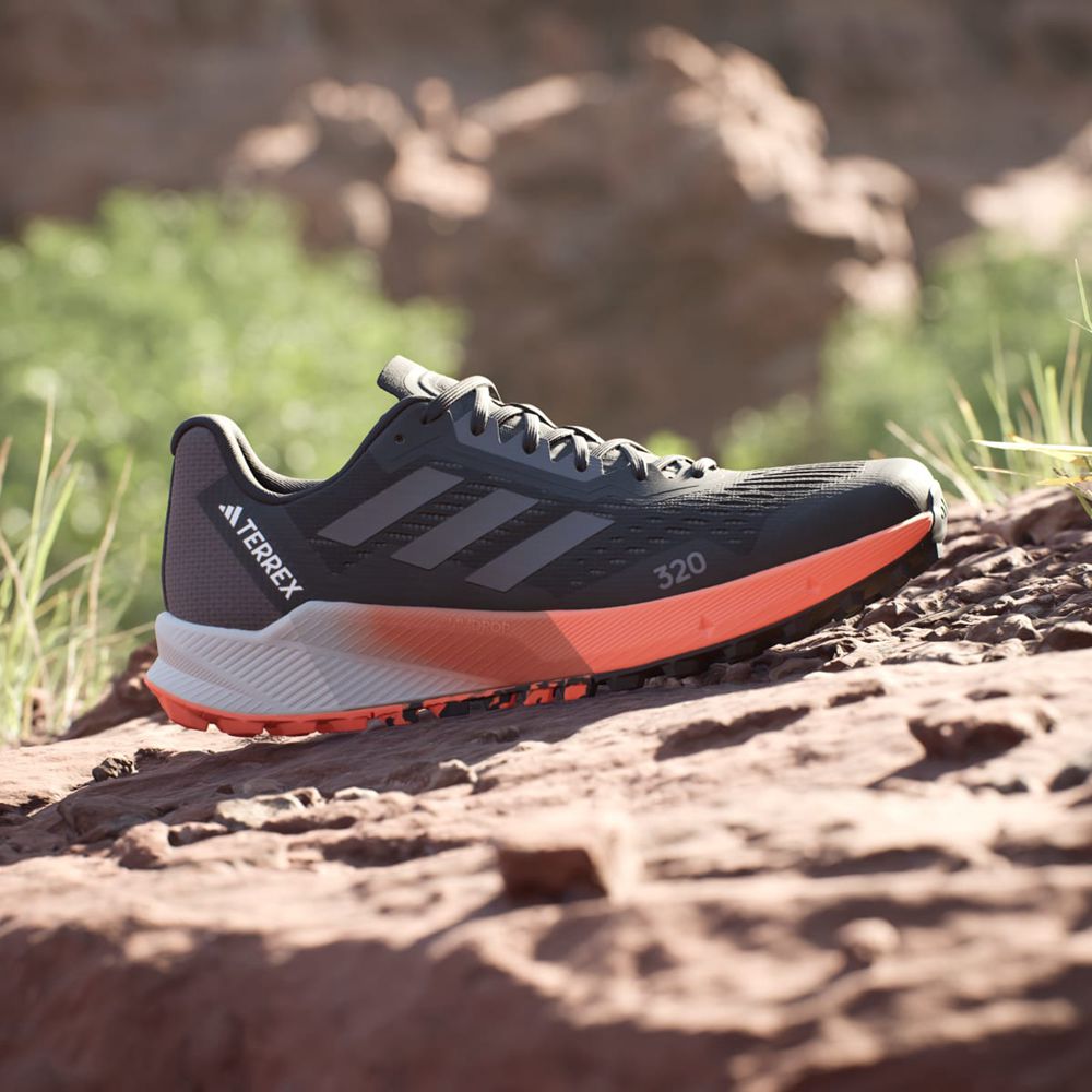 Chaussure Trail Running Adidas Terrex Agravic Flow 2.0 Noir Grise Orange Homme | KLG-57542619