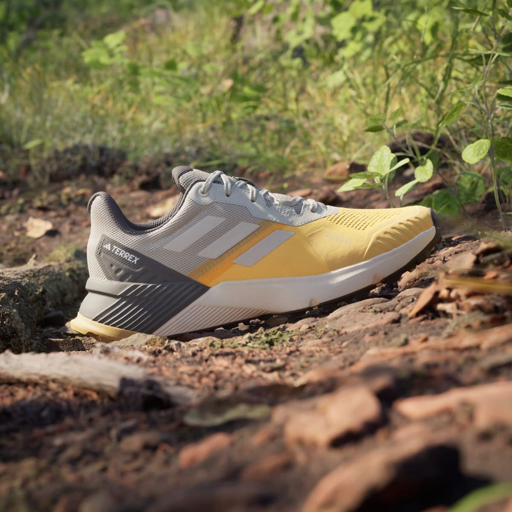 Chaussure Trail Running Adidas Terrex Soulstride Rain.Rdy Jaune Beige Grise Homme | ZSS-91227827