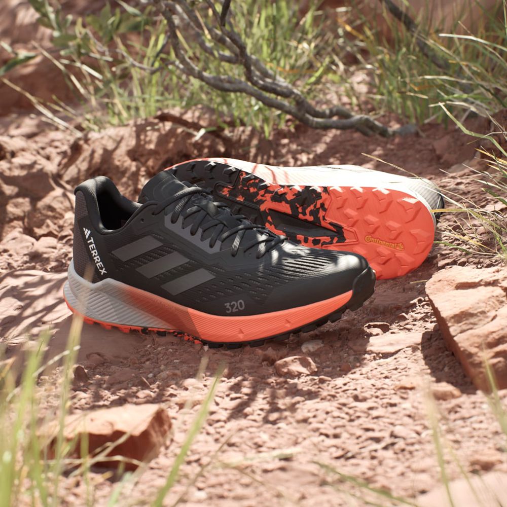 Chaussure Trail Running Adidas Terrex Agravic Flow 2.0 Noir Grise Orange Homme | KLG-57542619