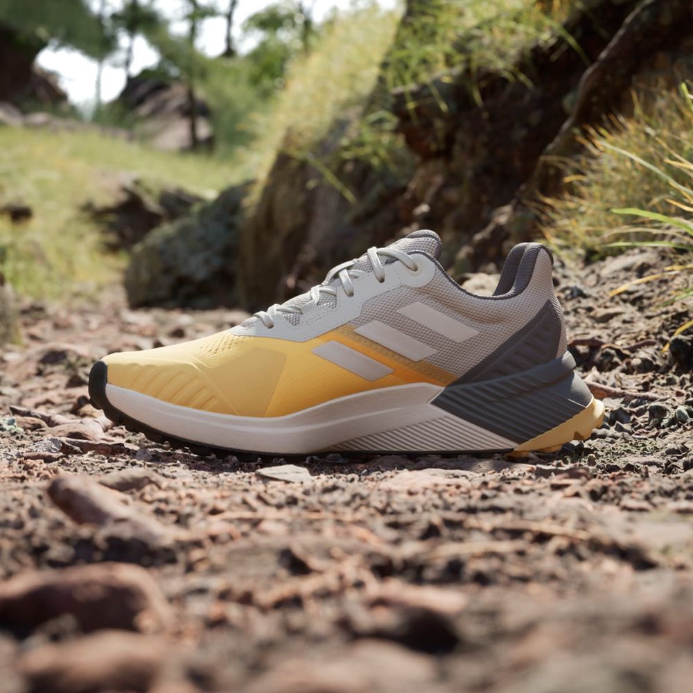 Chaussure Trail Running Adidas Terrex Soulstride Rain.Rdy Jaune Beige Grise Homme | ZSS-91227827