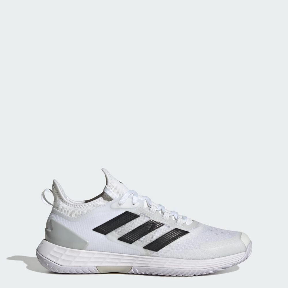 Chaussure Tennis Adidas Adizero Ubersonic 4.1 Blanche Noir Argent Homme | OXU-27916959