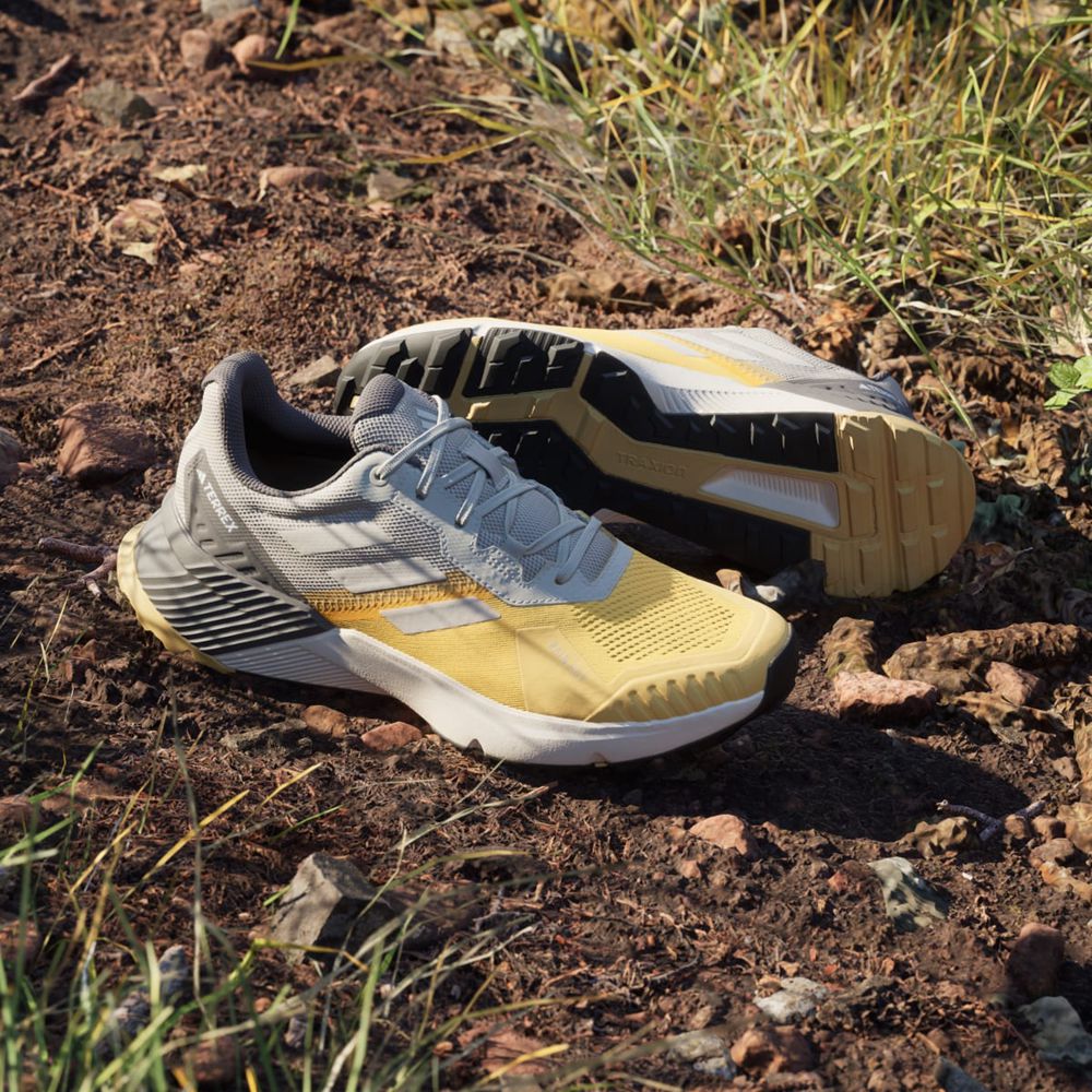 Chaussure Trail Running Adidas Terrex Soulstride Rain.Rdy Jaune Beige Grise Homme | ZSS-91227827