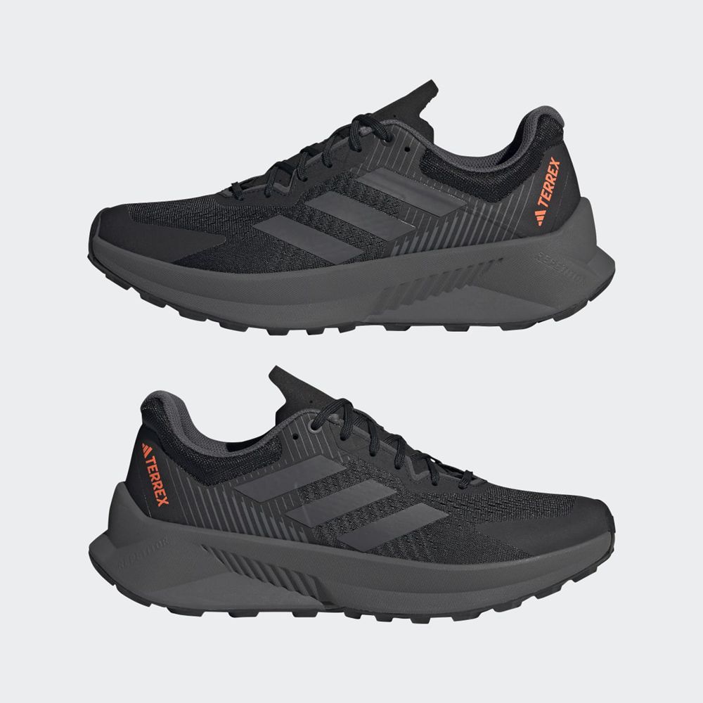 Chaussure Trail Running Adidas Terrex Soulstride Flow Noir Grise Orange Homme | PWH-21451133