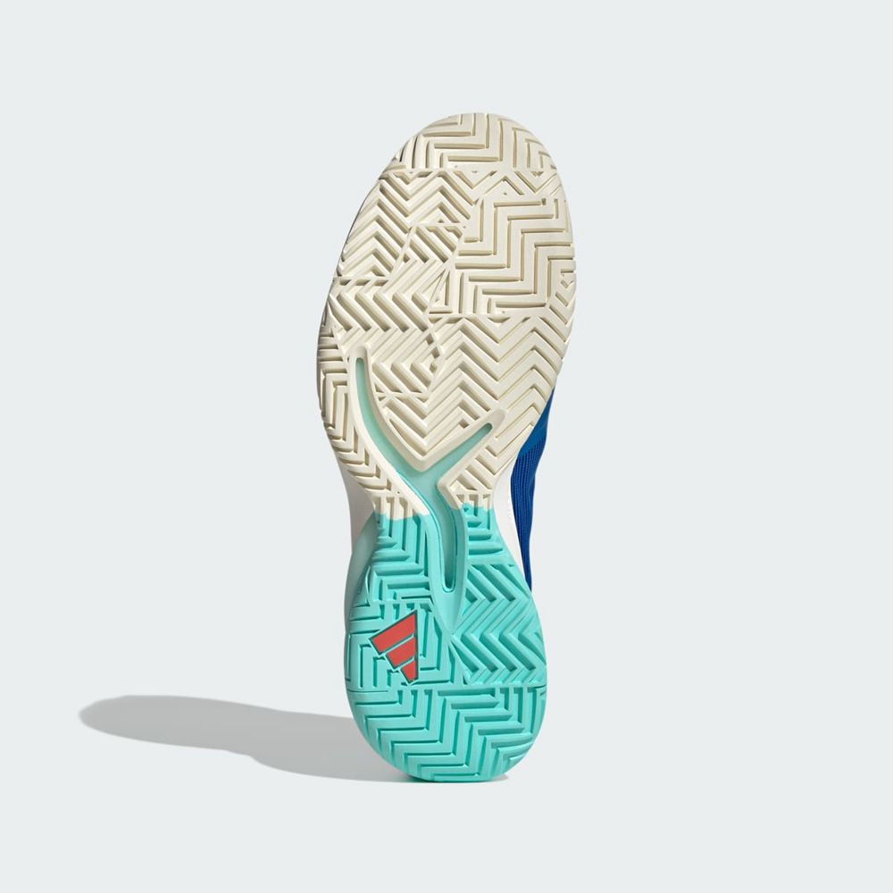 Chaussure Tennis Adidas Adizero Cybersonic Bleu Blanche Turquoise Homme | RQB-17007497