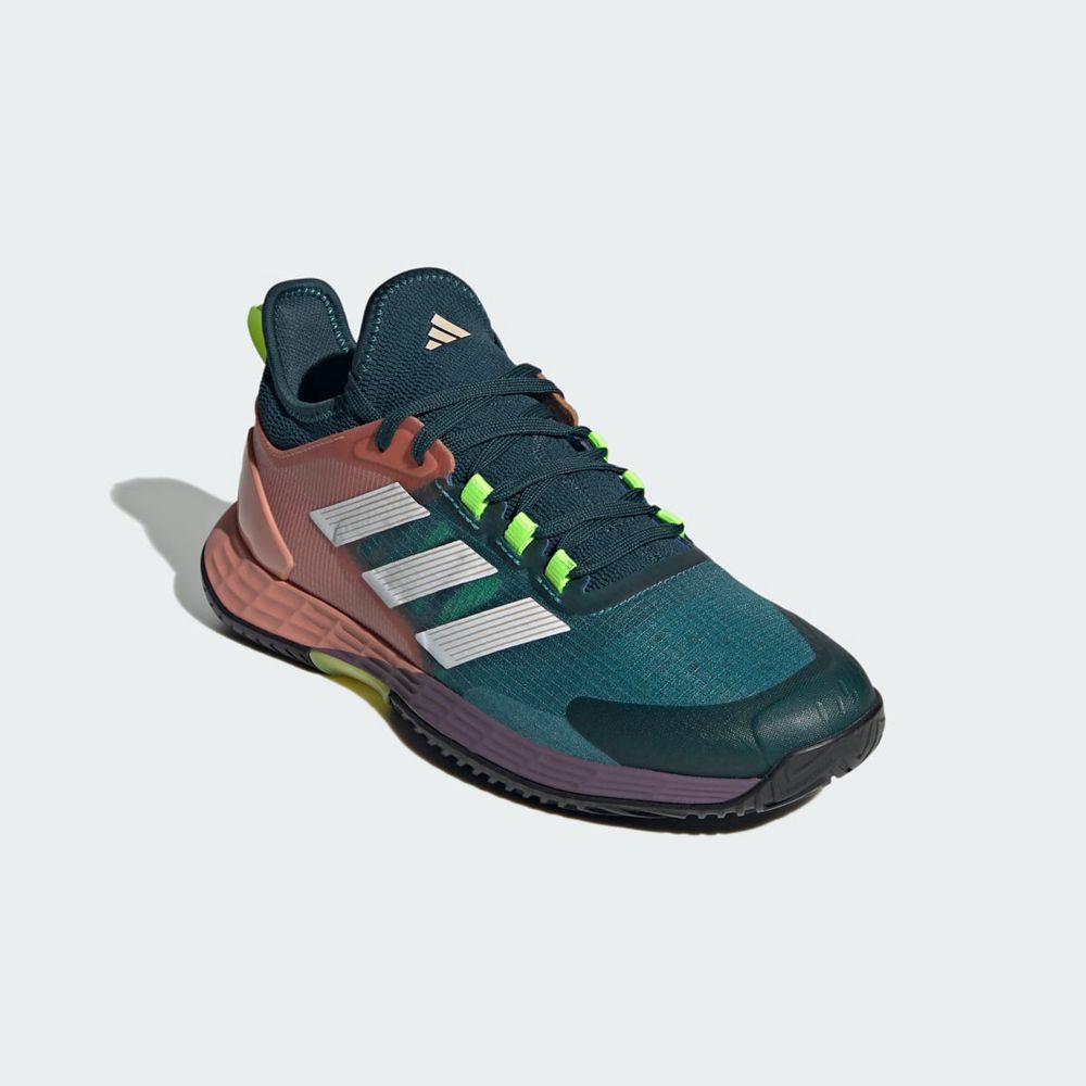 Chaussure Tennis Adidas Adizero Ubersonic 4.1 Vert Blanche Rose Homme | PVA-99089812