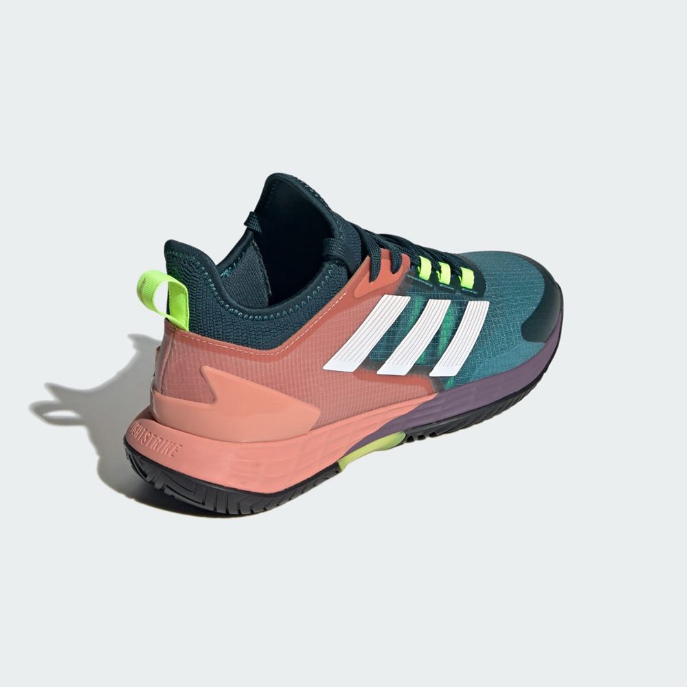 Chaussure Tennis Adidas Adizero Ubersonic 4.1 Vert Blanche Rose Homme | PVA-99089812