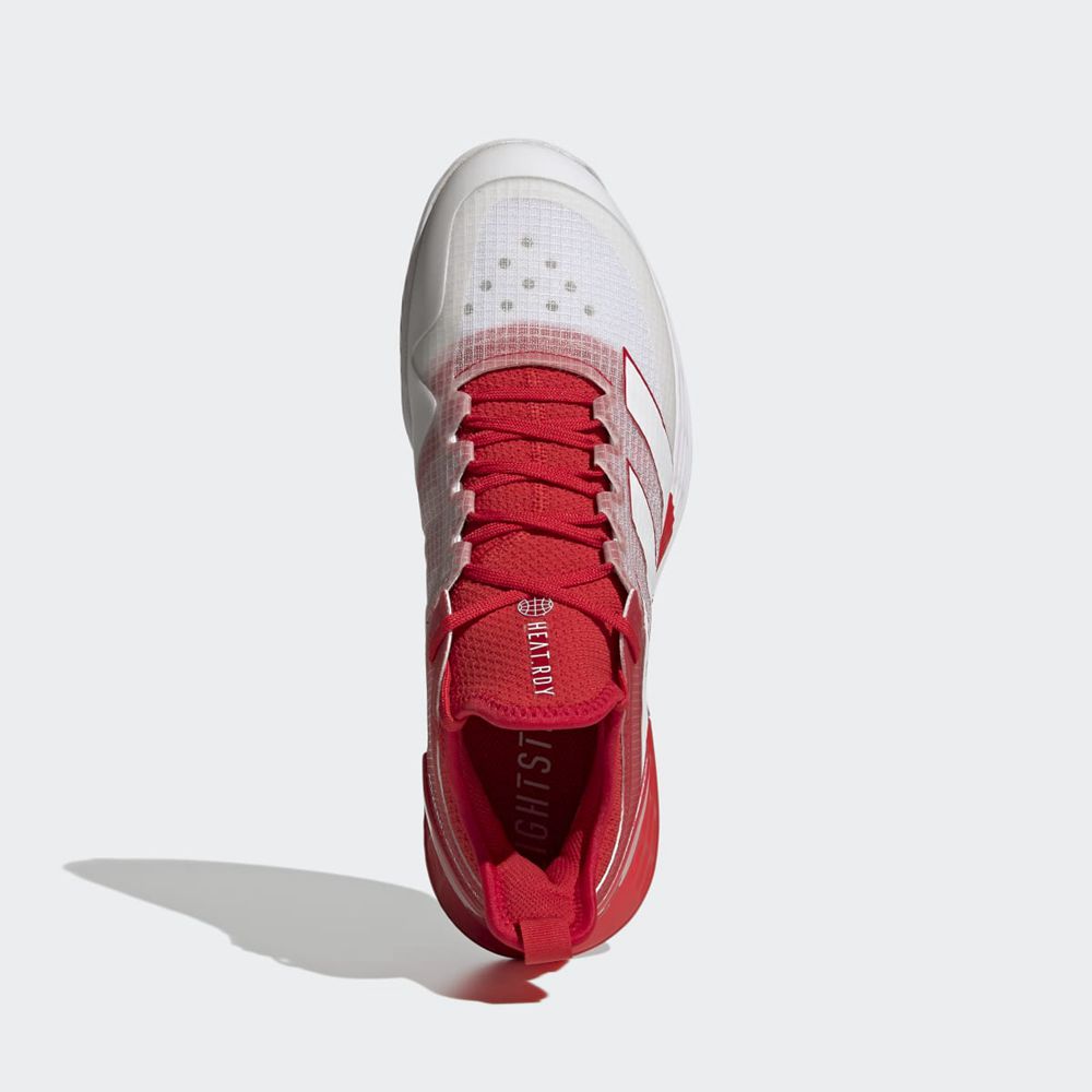 Chaussure Tennis Adidas Adizero Ubersonic 4 Rouge Blanche Homme | TFY-50798807