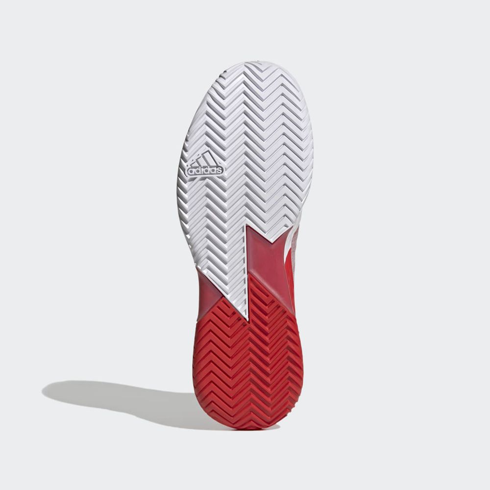 Chaussure Tennis Adidas Adizero Ubersonic 4 Rouge Blanche Homme | TFY-50798807