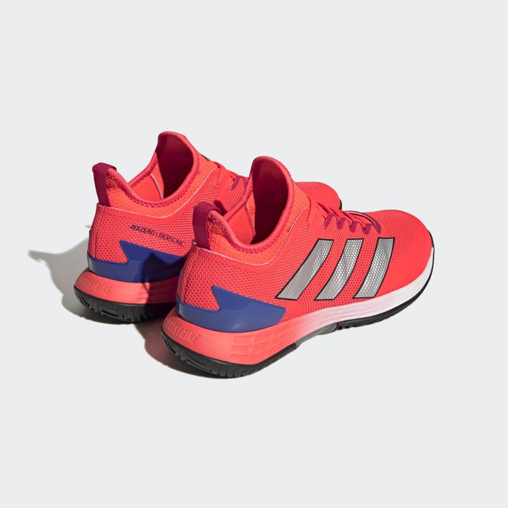 Chaussure Tennis Adidas Adizero Ubersonic 4 Rouge Argent Bleu Homme | KJU-80830578