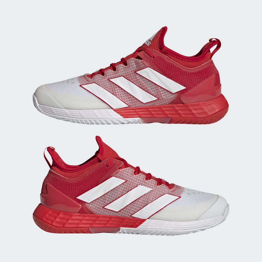 Chaussure Tennis Adidas Adizero Ubersonic 4 Rouge Blanche Homme | TFY-50798807