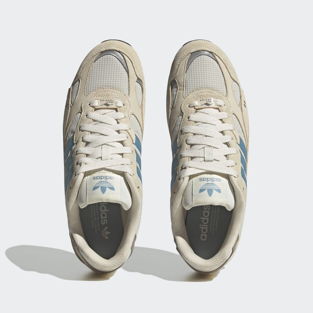 Basket Adidas Torsion Super Blanche Bleu Homme | ZJZ-50464337