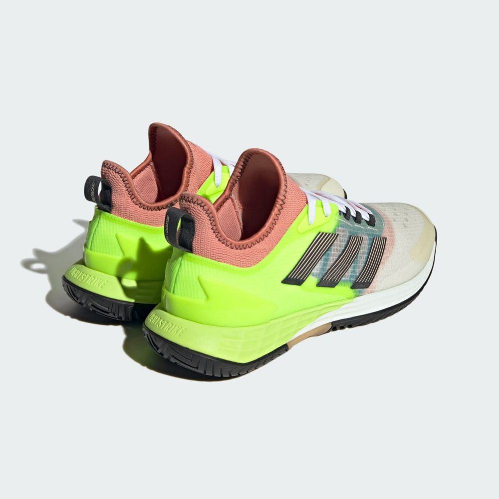 Chaussure Tennis Adidas Adizero Ubersonic 4.1 Blanche Grise Vert Homme | AXO-80511198