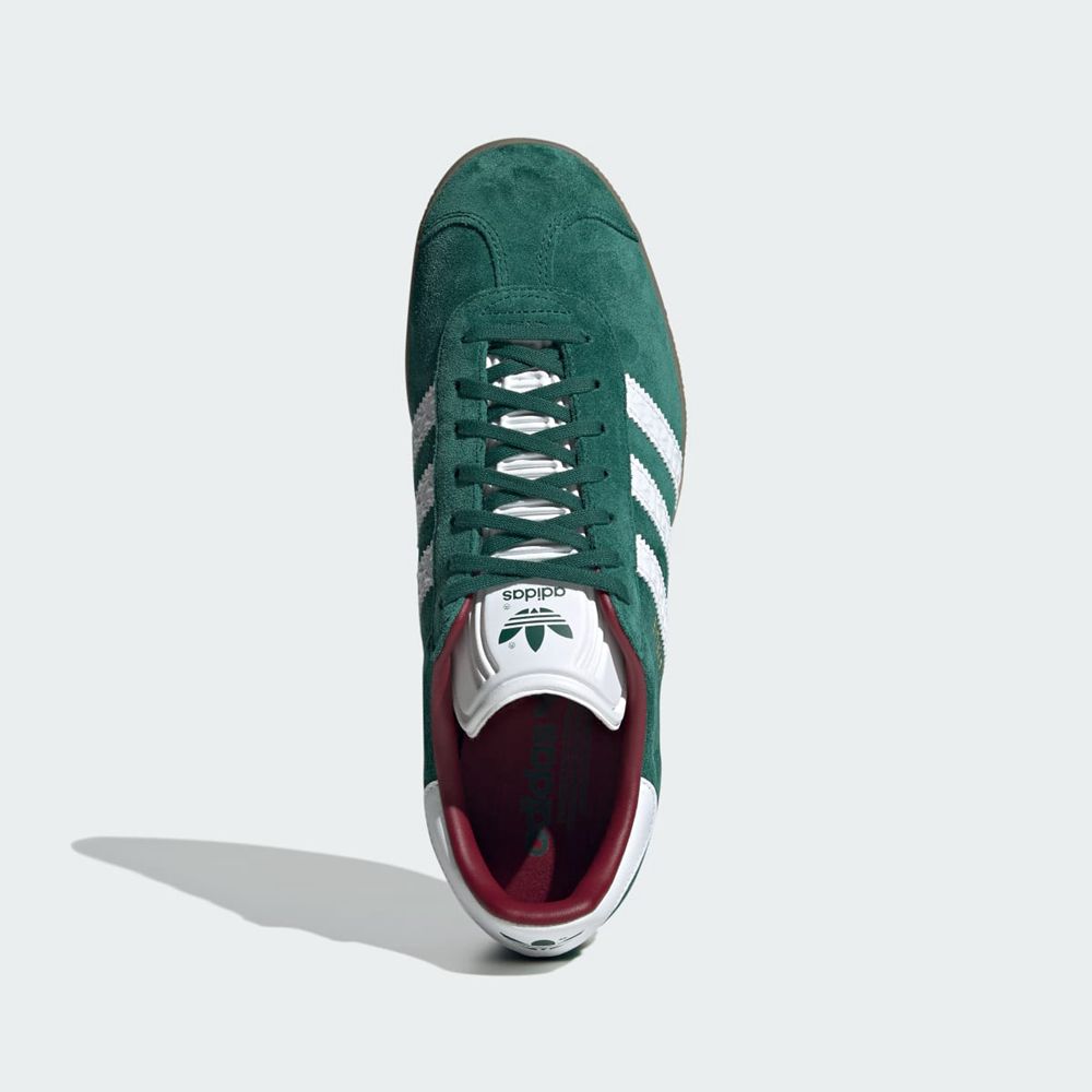 Basket Adidas Gazelle Vert Blanche Bordeaux Homme | ZME-05401487