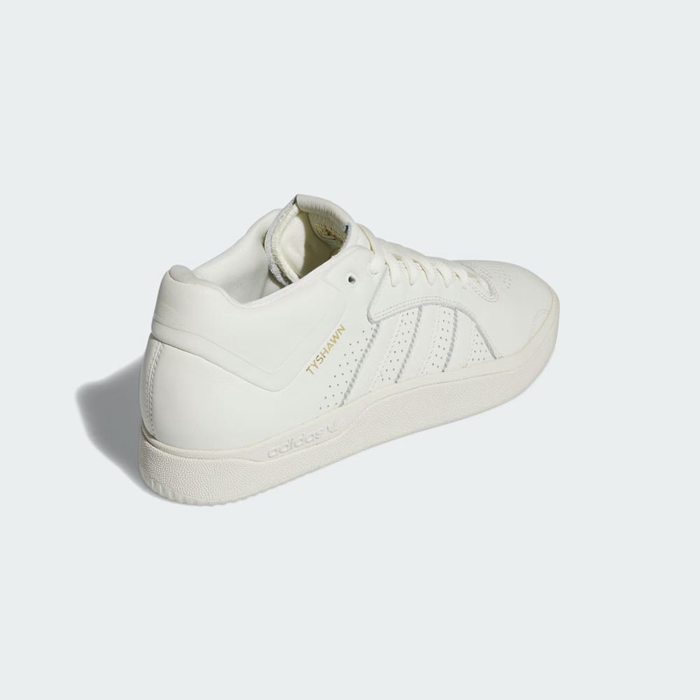 Basket Adidas Tyshawn Blanche Bleu Homme | QGH-17644785