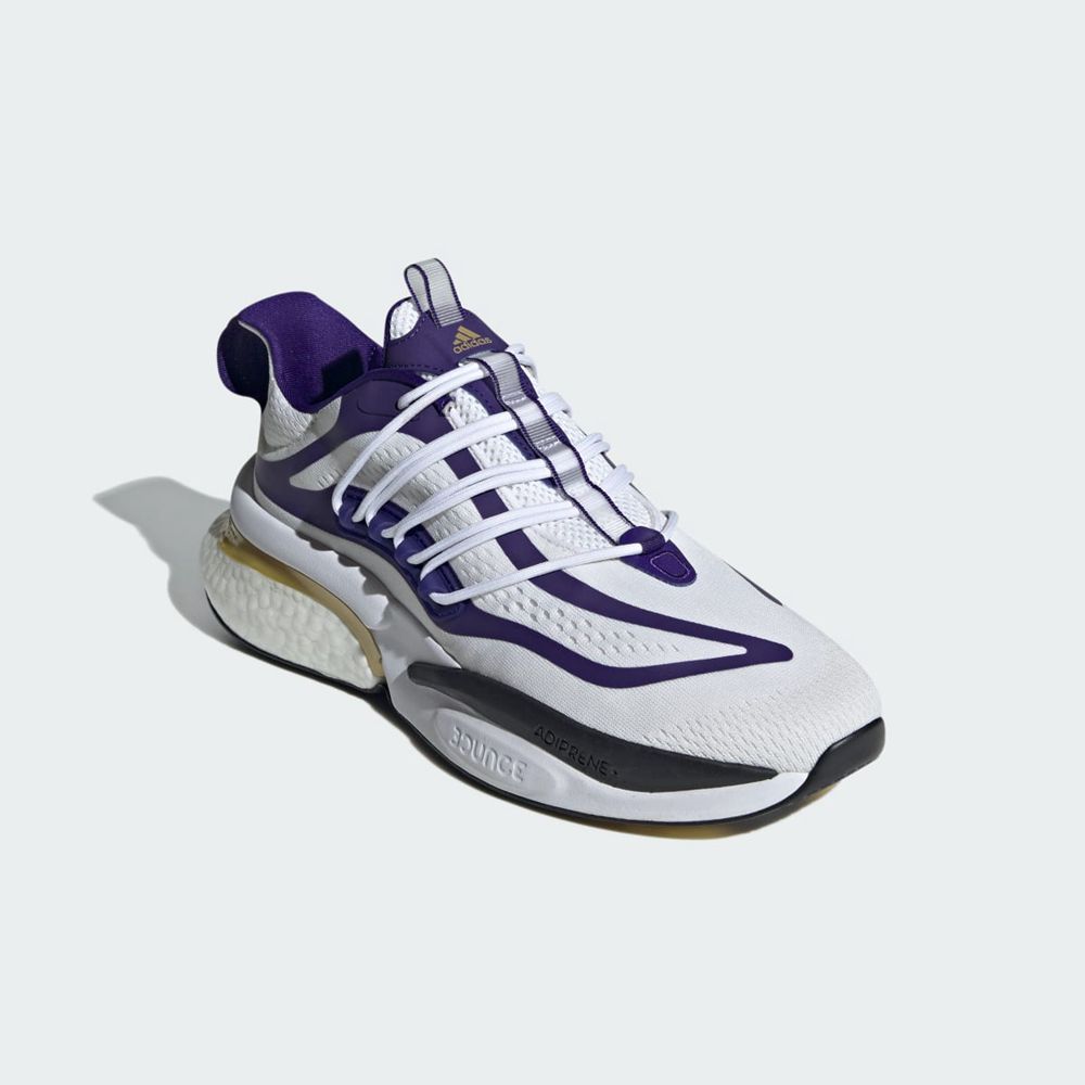 Basket Adidas Washington Alphaboost V1 Blanche Violette Noir Homme | TTC-81906696