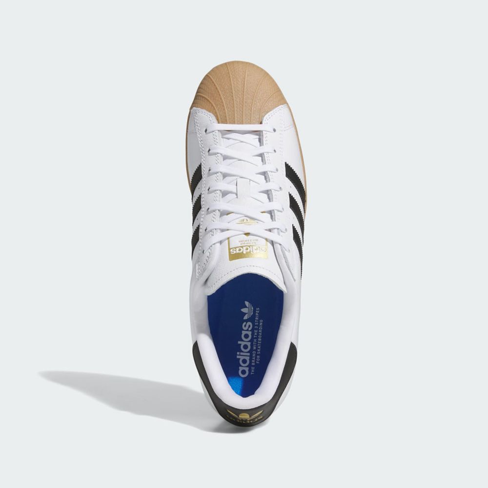 Basket Adidas Superstar ADV Blanche Noir Homme | AOF-00801415