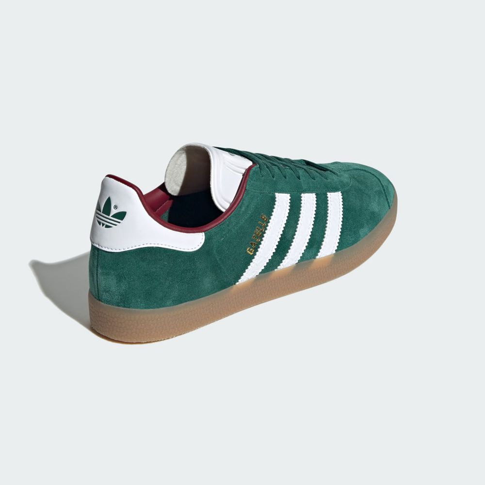 Basket Adidas Gazelle Vert Blanche Bordeaux Homme | ZME-05401487