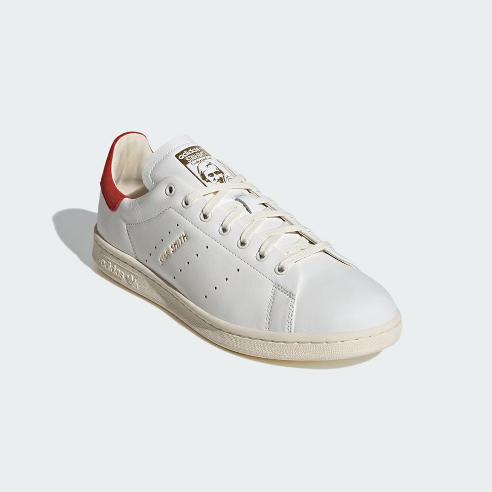 Basket Adidas Stan Smith Lux Blanche Rouge Homme | QDY-45103432