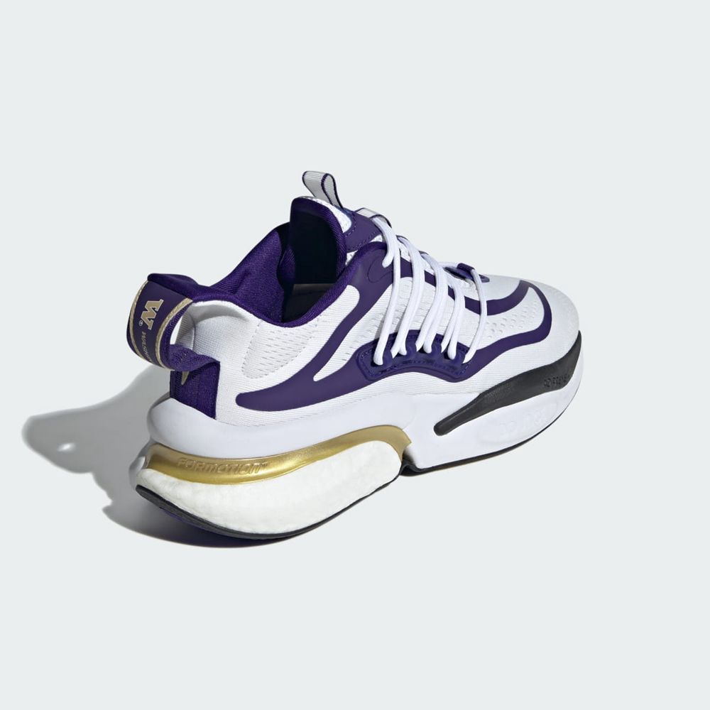 Basket Adidas Washington Alphaboost V1 Blanche Violette Noir Homme | TTC-81906696