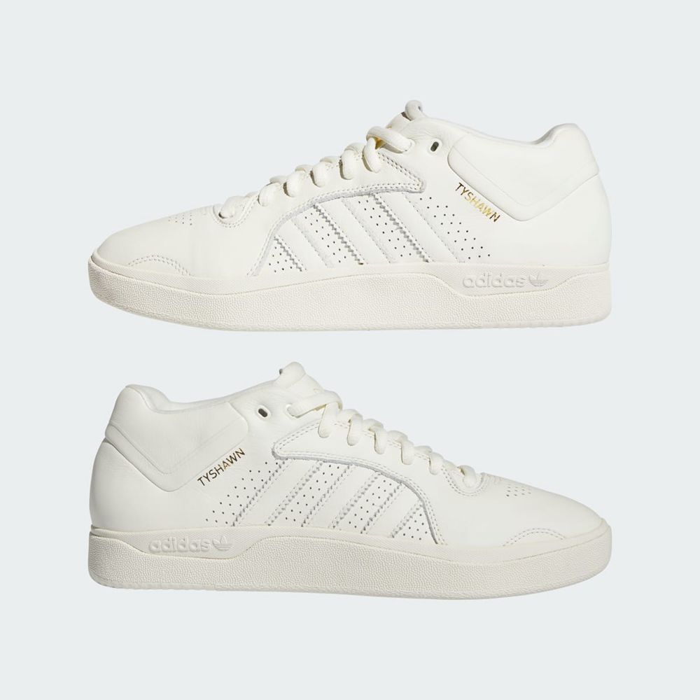 Basket Adidas Tyshawn Blanche Bleu Homme | QGH-17644785