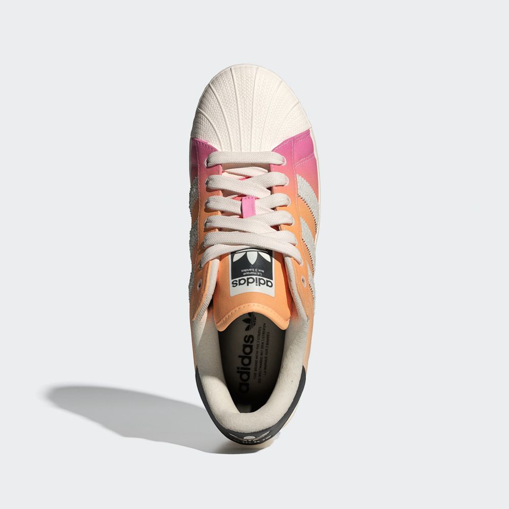 Basket Adidas Superstar XLG Rose Orange Blanche Homme | TMX-15119371