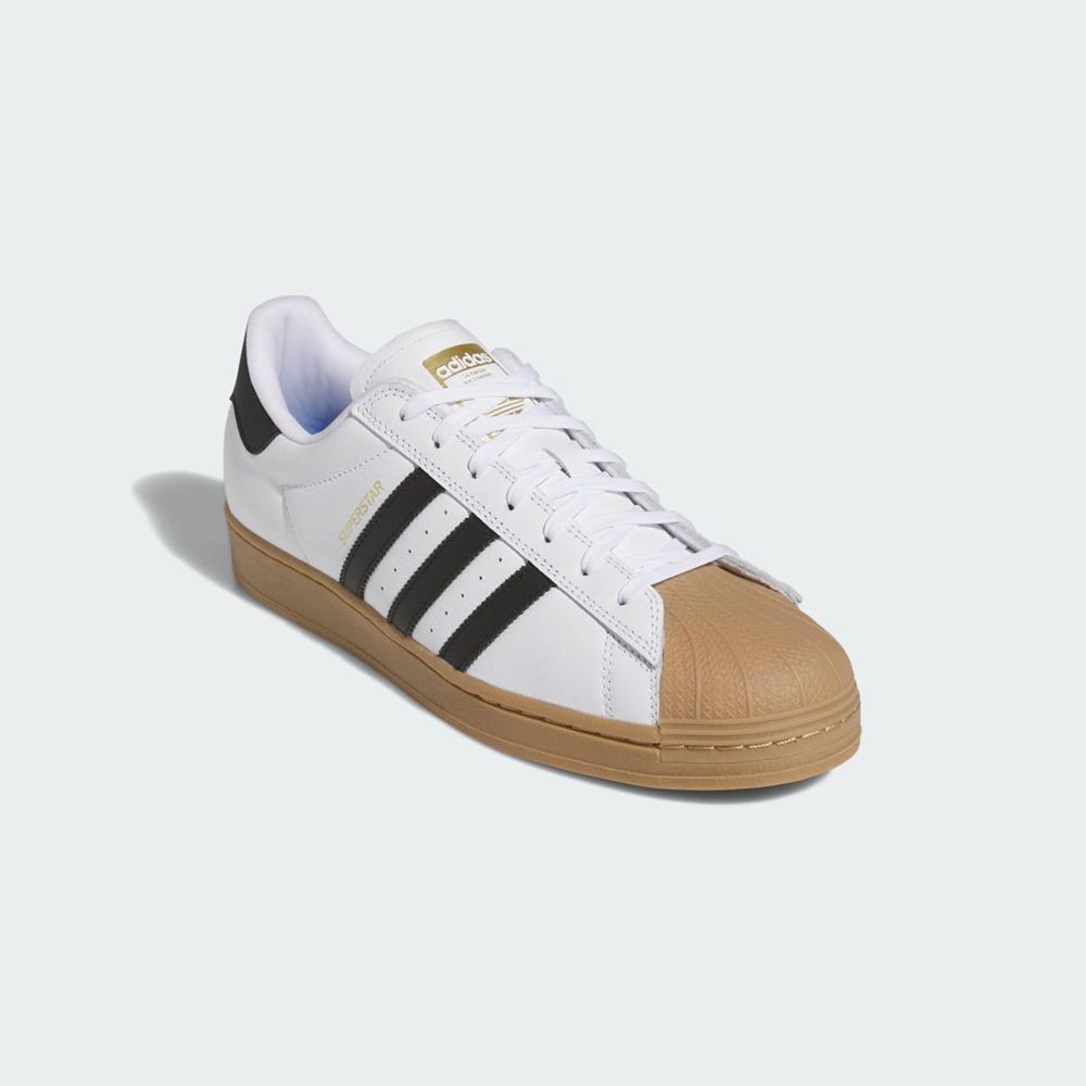 Basket Adidas Superstar ADV Blanche Noir Homme | AOF-00801415