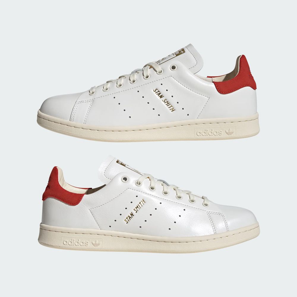 Basket Adidas Stan Smith Lux Blanche Rouge Homme | QDY-45103432