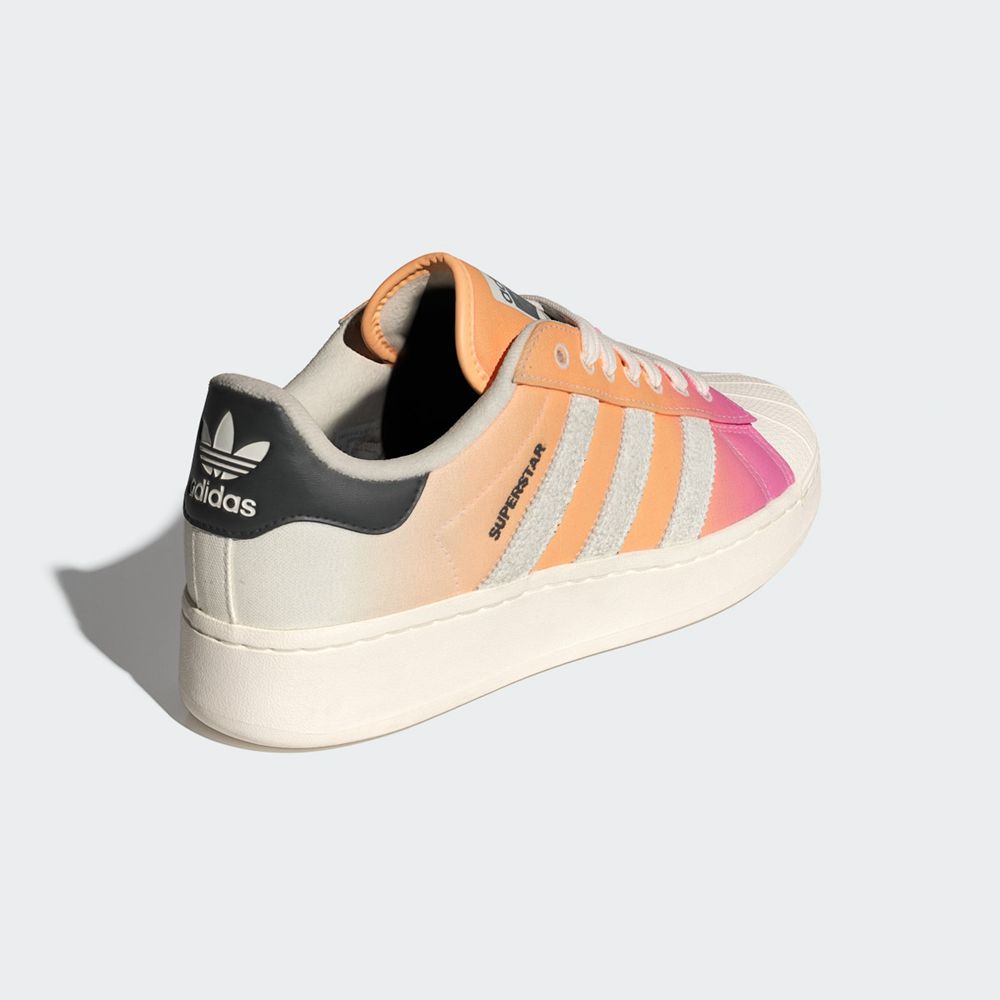 Basket Adidas Superstar XLG Rose Orange Blanche Homme | TMX-15119371