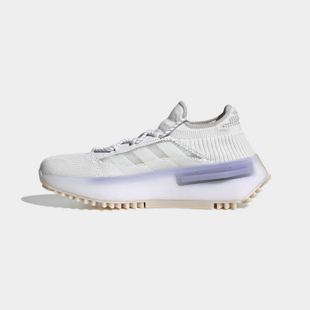 Basket Adidas NMD S1 Blanche Violette Homme | EFQ-84866941