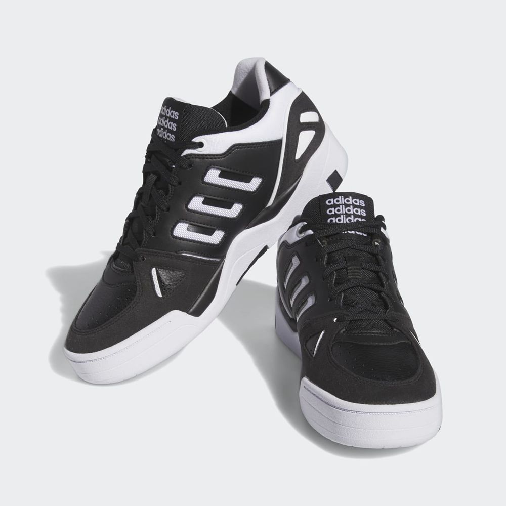 Basket Adidas Midcity Low Noir Blanche Homme | AEY-39473577