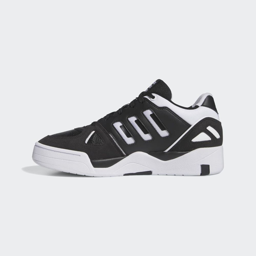 Basket Adidas Midcity Low Noir Blanche Homme | AEY-39473577