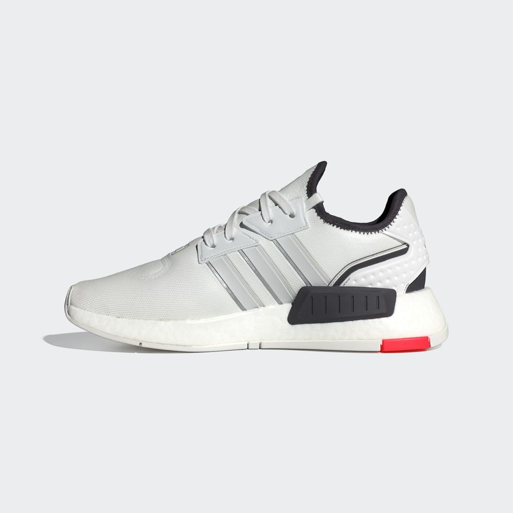 Basket Adidas NMD_G1 Blanche Grise Rouge Homme | DZU-80556698