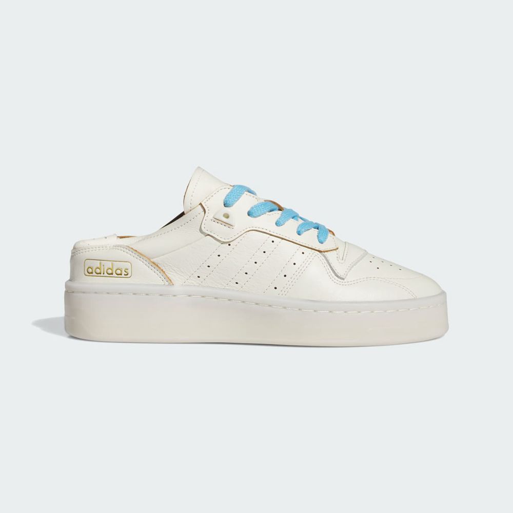 Basket Adidas Rivalry Summer Low Blanche Doré Bleu Homme | IKS-07705102