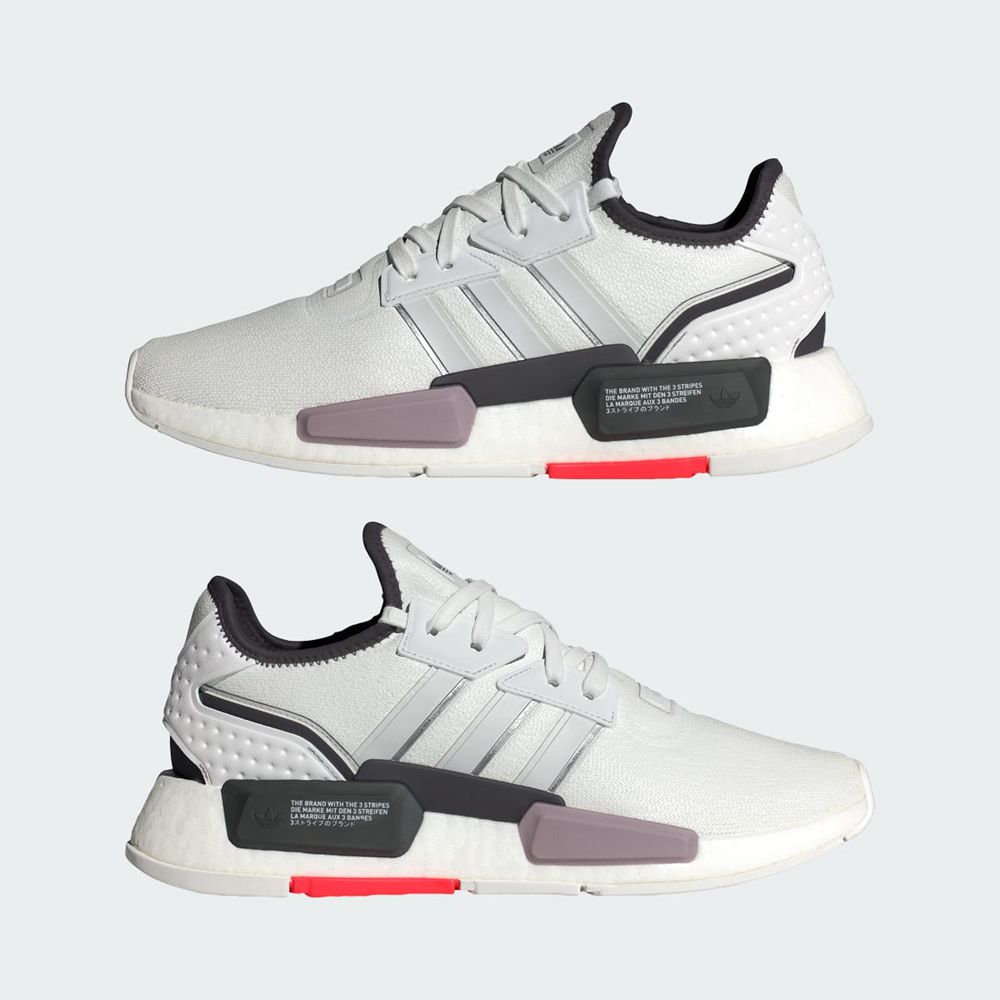 Basket Adidas NMD_G1 Blanche Grise Rouge Homme | DZU-80556698