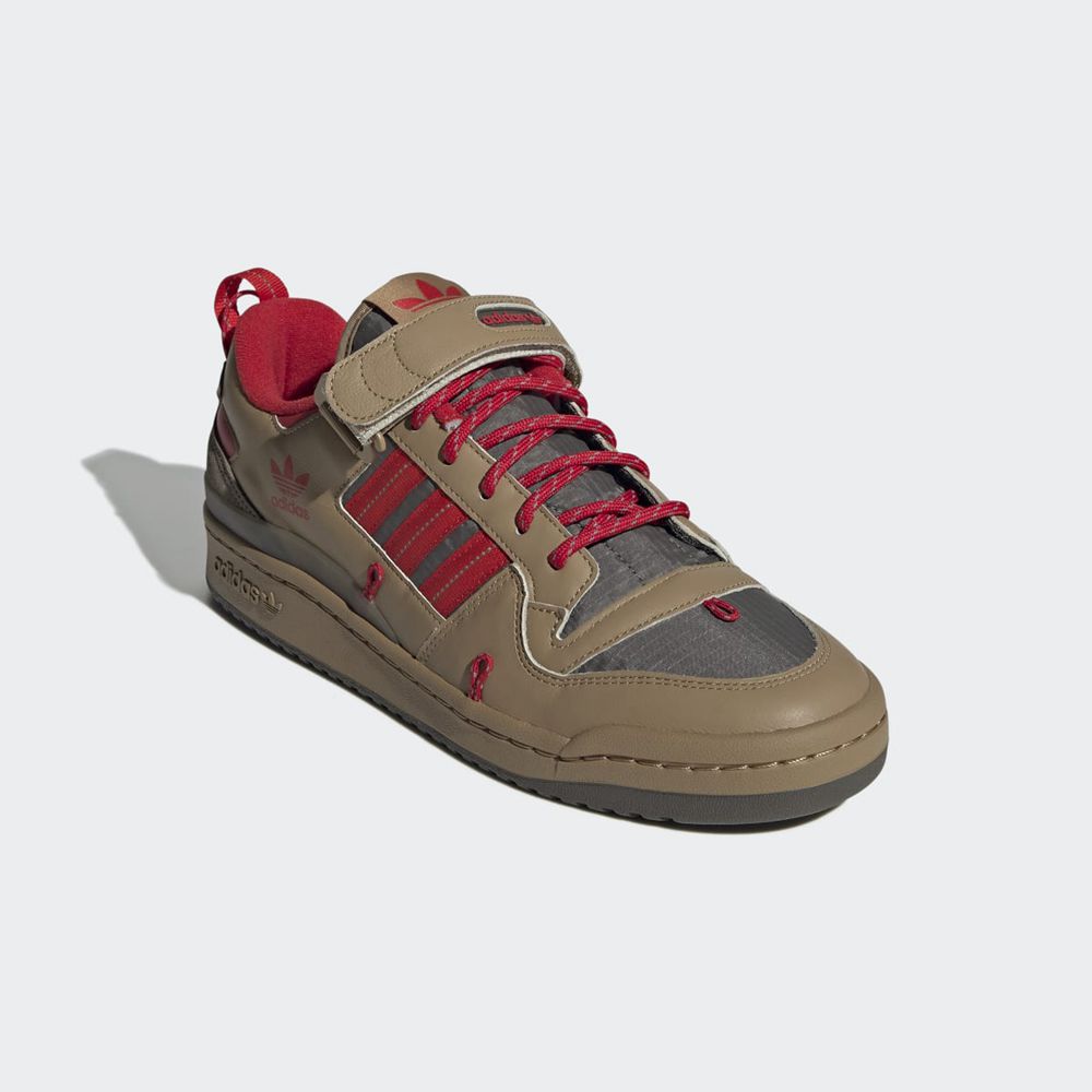 Basket Adidas Forum 84 Camp Low Marron Rouge Grise Homme | IUK-80786942