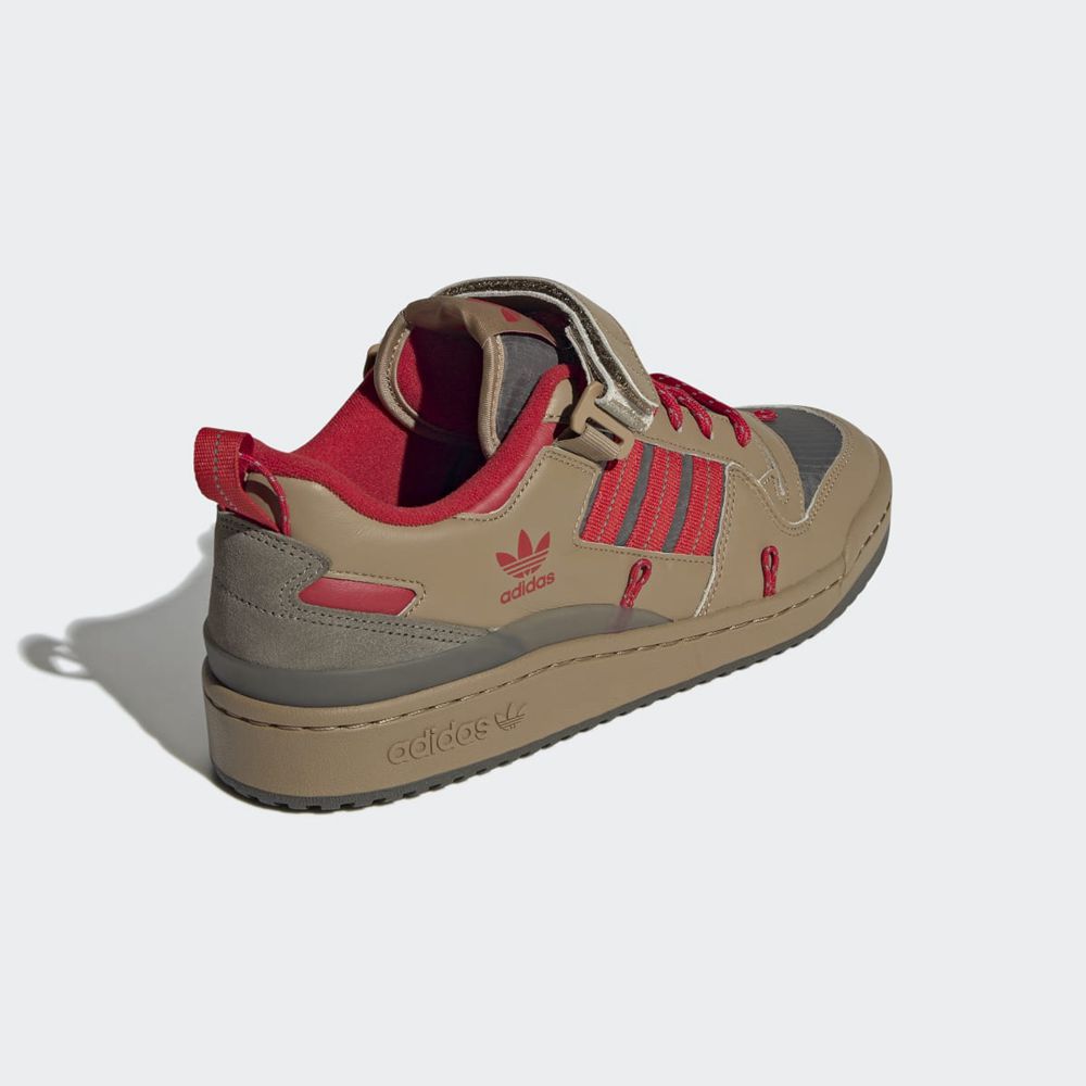 Basket Adidas Forum 84 Camp Low Marron Rouge Grise Homme | IUK-80786942