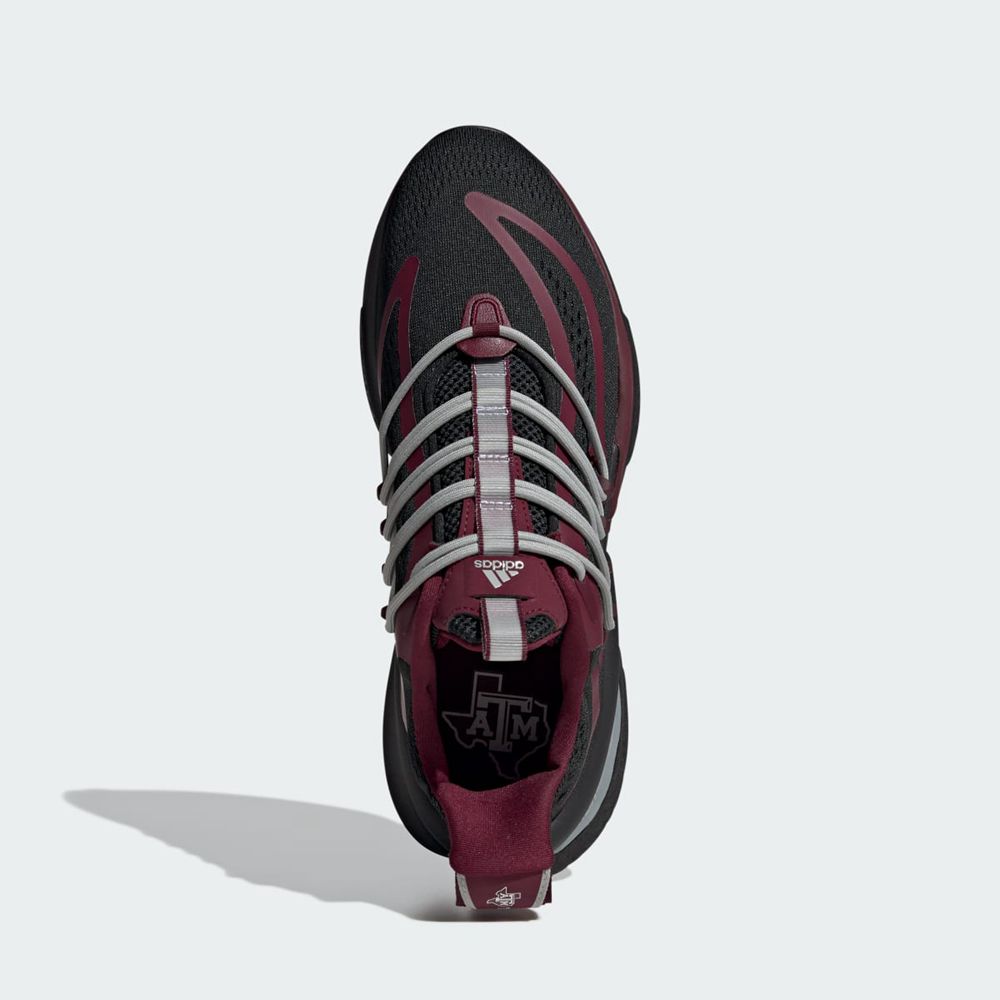 Basket Adidas Texas A&M Alphaboost V1 Noir Bordeaux Grise Homme | CPX-00284052