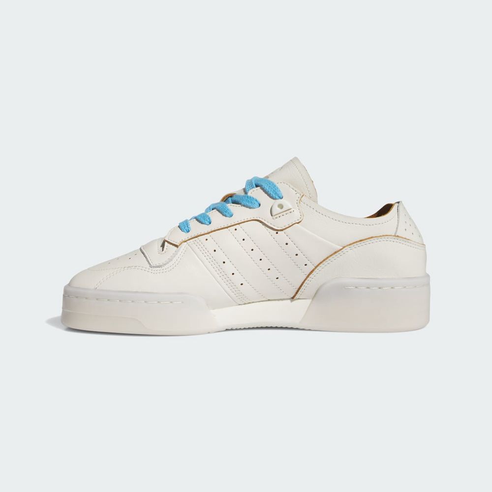 Basket Adidas Rivalry Summer Low Blanche Doré Bleu Homme | IKS-07705102