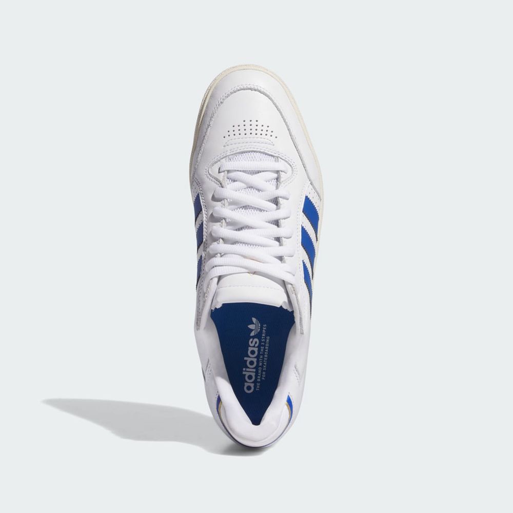 Basket Adidas Tyshawn Low Blanche Bleu Homme | DGU-00781573