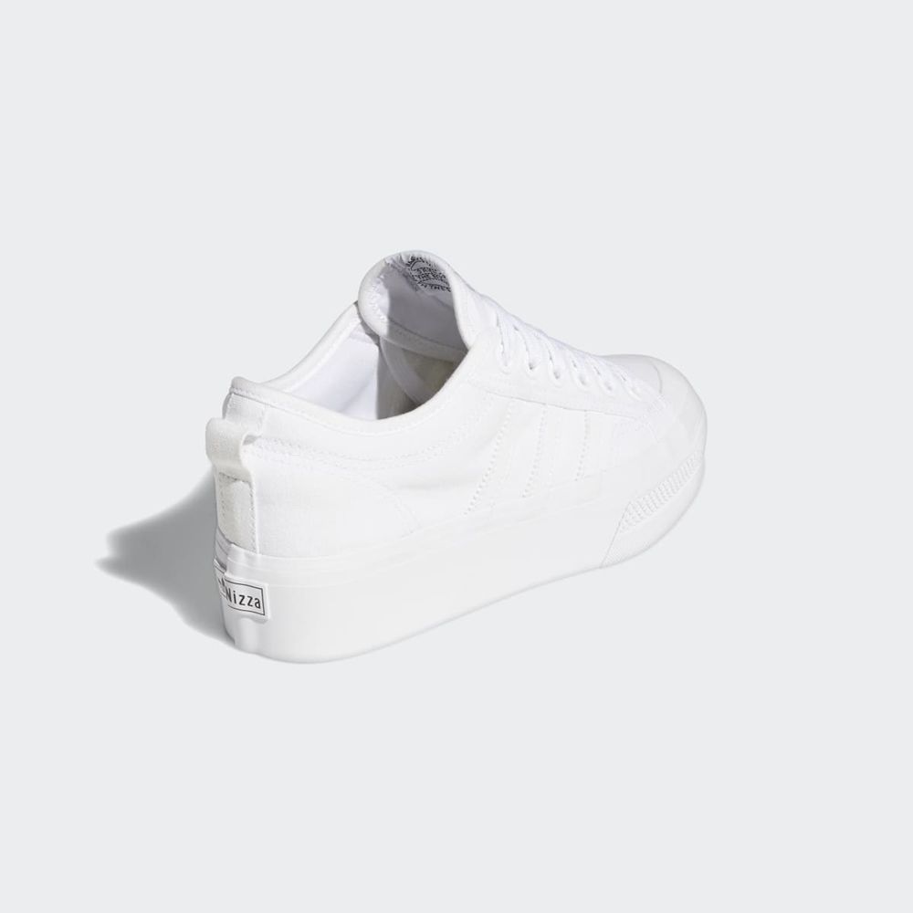 Basket Adidas Nizza Platform Blanche Homme | KDZ-73478730