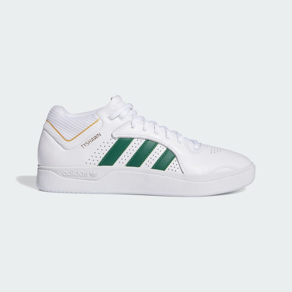 Basket Adidas Tyshawn Remastered Blanche Vert Bleu Homme | OUT-22552102