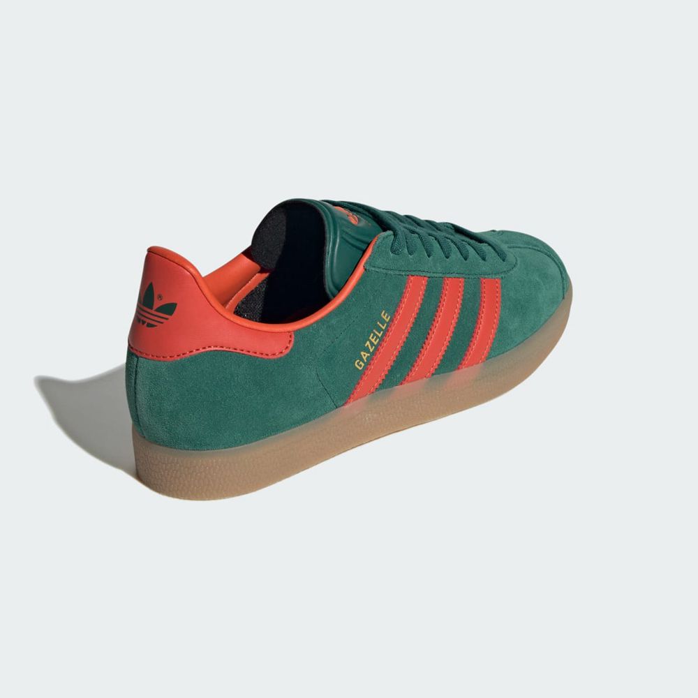 Basket Adidas Gazelle Vert Rouge Homme | NAJ-08826304